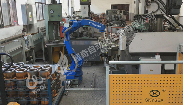 井用、地熱潛水電泵導流殼無人化自動上下工件、鉆孔、攻絲、壓裝精益生產單元