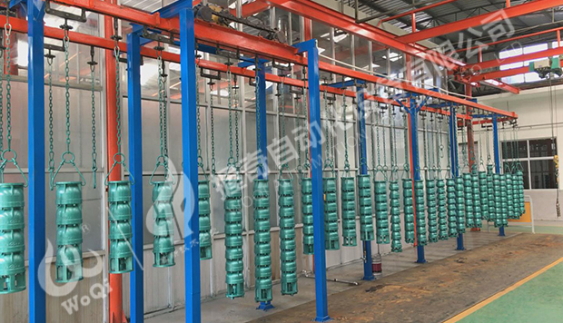 井用、地熱潛水電泵噴涂線