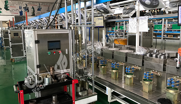 深井泵電機定子入殼合裝機