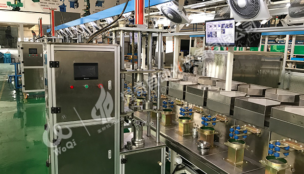 深井泵電機油囊卡簧壓裝專機