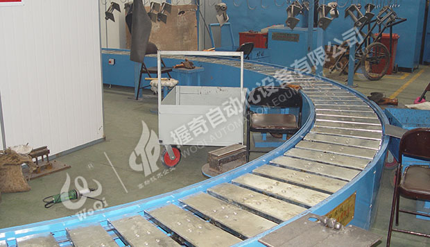 板鏈式轉彎輸送線