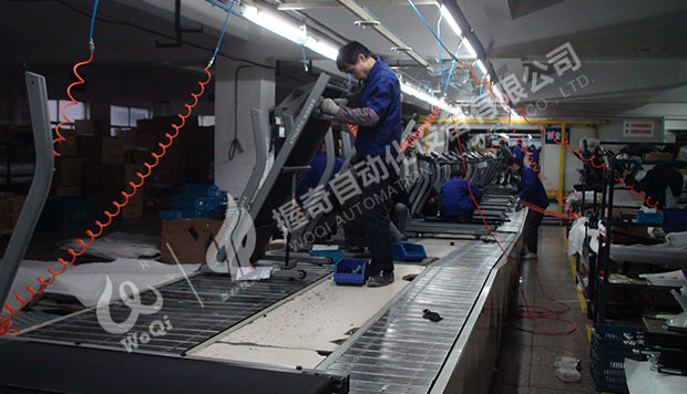 雙板鏈式跑步機生產線